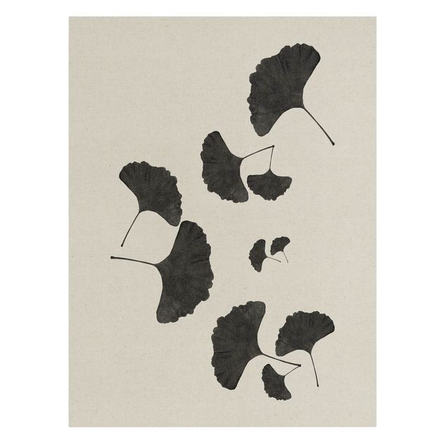 Bilder Ginkgo Komposition in Schwarz-Weiß