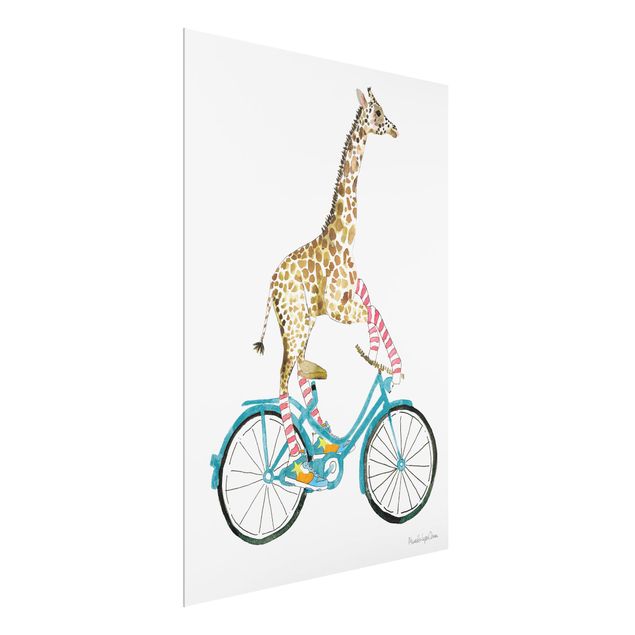 Wandbilder Modern Giraffe auf Freudenfahrt II