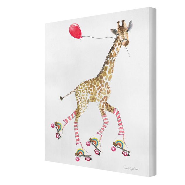 Wandbilder Tiere Giraffe auf Freudenfahrt