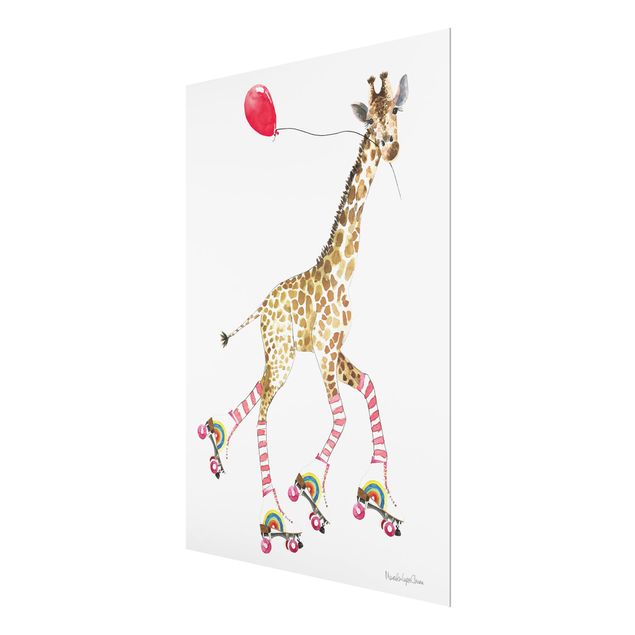Wandbilder Giraffe auf Freudenfahrt