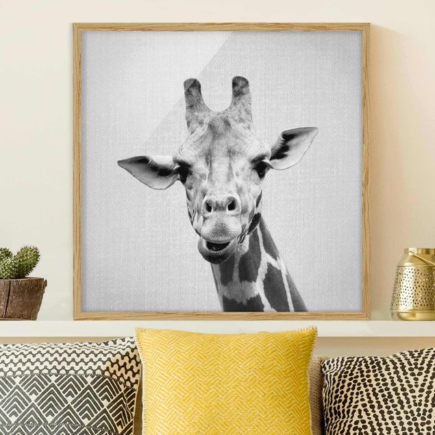 Kinderzimmer Deko Giraffe Gundel Schwarz Weiß