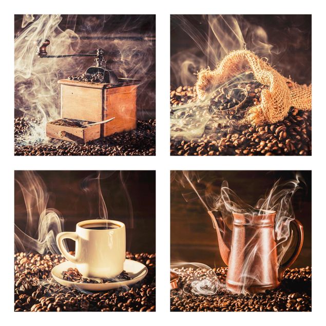 Wandbilder Braun Kaffee - Dampf