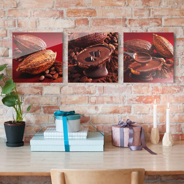 Wandbilder Modern Kakaobohnen