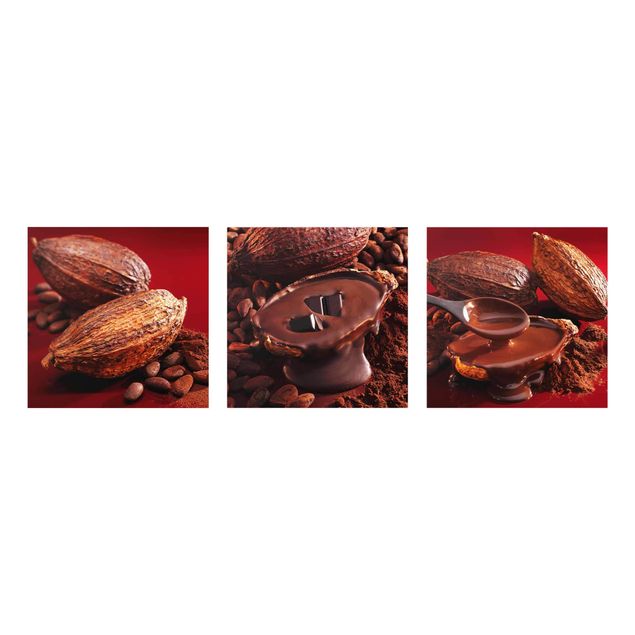 Bilder auf Glas Kakaobohnen