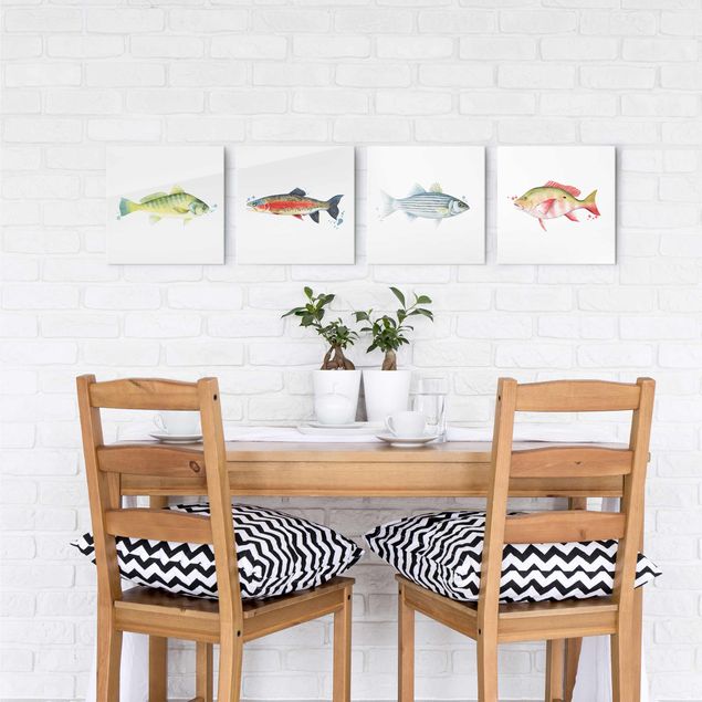 Wandbilder Fische Farbfang - Fische Set I