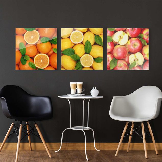 Wandbilder Früchte Früchte Trio
