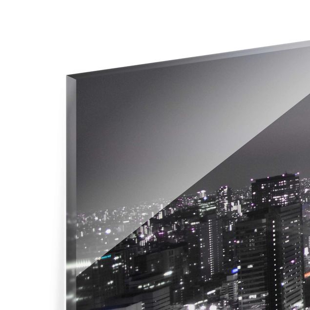 Glasbilder Tokio Collage