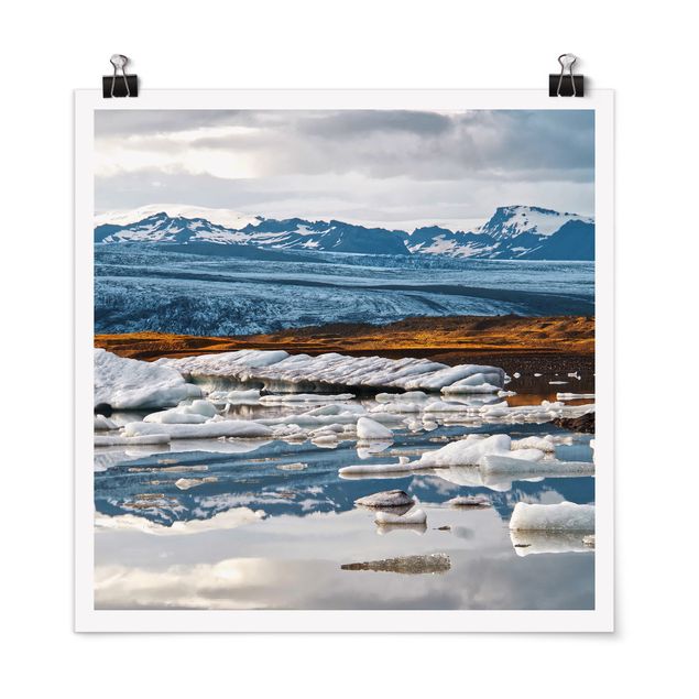 Poster Naturbilder Gletscherlagune