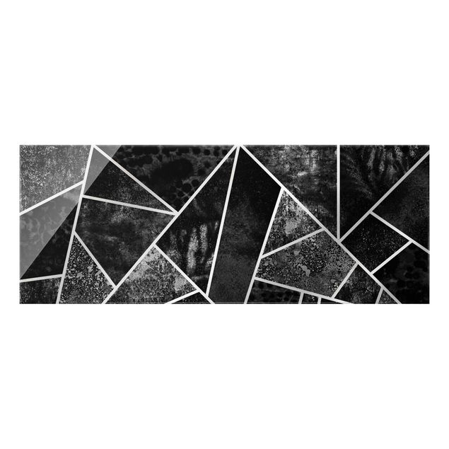 Fredriksson Bilder Goldene Geometrie - Graue Dreiecke