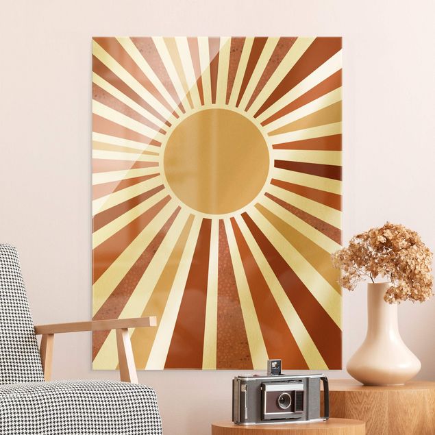 Wandbilder Abstrakt Goldener Sonnenschein