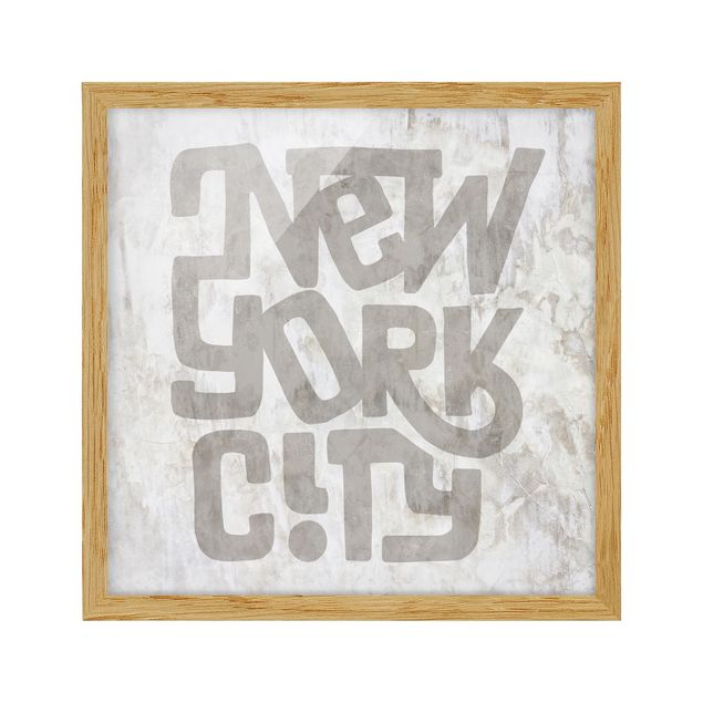 Wandbilder Modern Graffiti Art Calligraphy New York City
