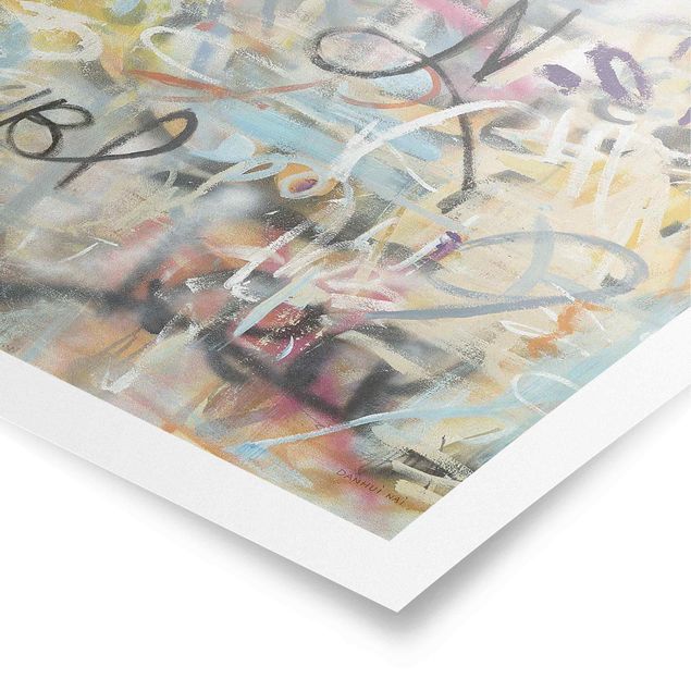 Poster bestellen Graffiti Freedom in Pastell