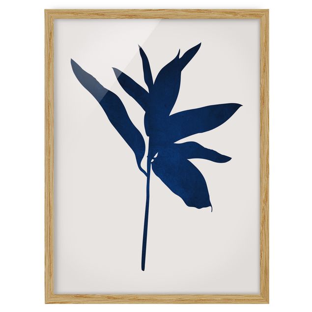 Wandbilder Floral Grafische Pflanzenwelt - Blau