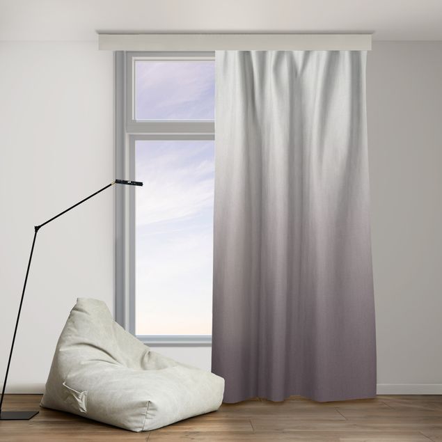 Vorhang modern Grau-Lila Farbverlauf