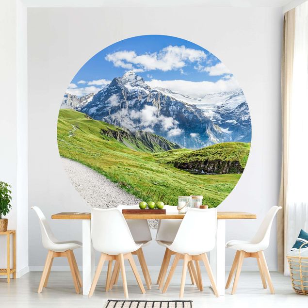 moderne Fototapete Grindelwald Panorama