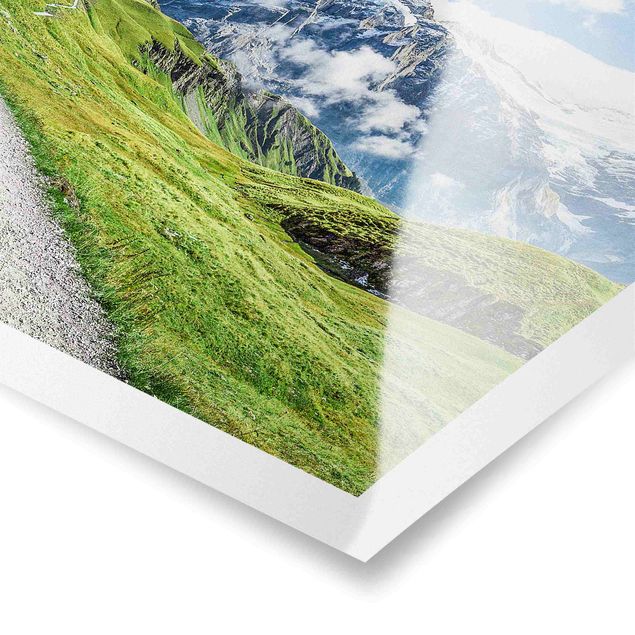 Wandbilder Architektur & Skyline Grindelwald Panorama