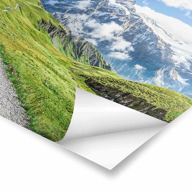 Poster Natur Grindelwald Panorama