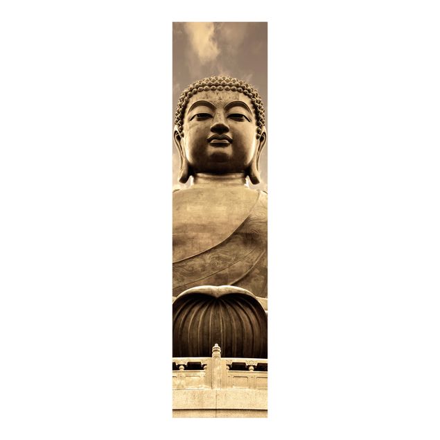 Schiebevorhänge Großer Buddha Sepia