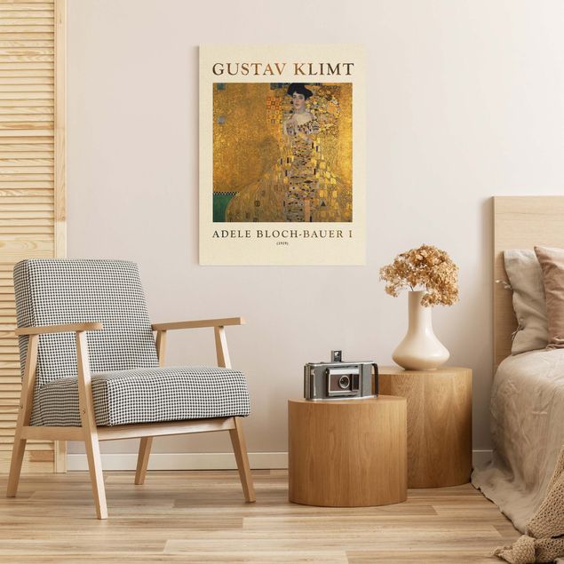 Wandbilder Kunstdrucke Gustav Klimt - Adele Bloch-Bauer I - Museumsedition
