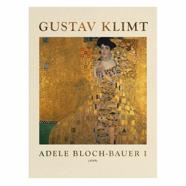 Wandbilder Portrait Gustav Klimt - Adele Bloch-Bauer I - Museumsedition
