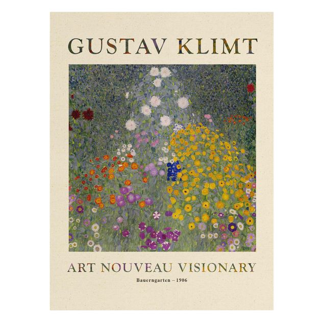 Wandbilder Blumen Gustav Klimt - Bauerngarten - Museumsedition