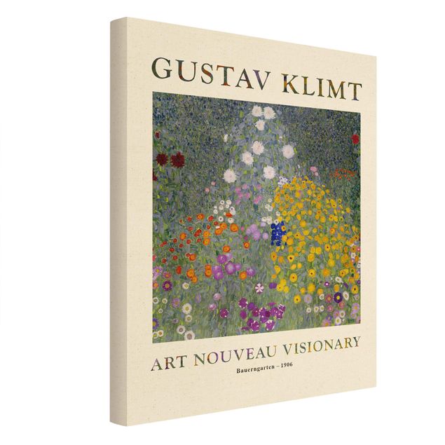 Wandbilder Grün Gustav Klimt - Bauerngarten - Museumsedition