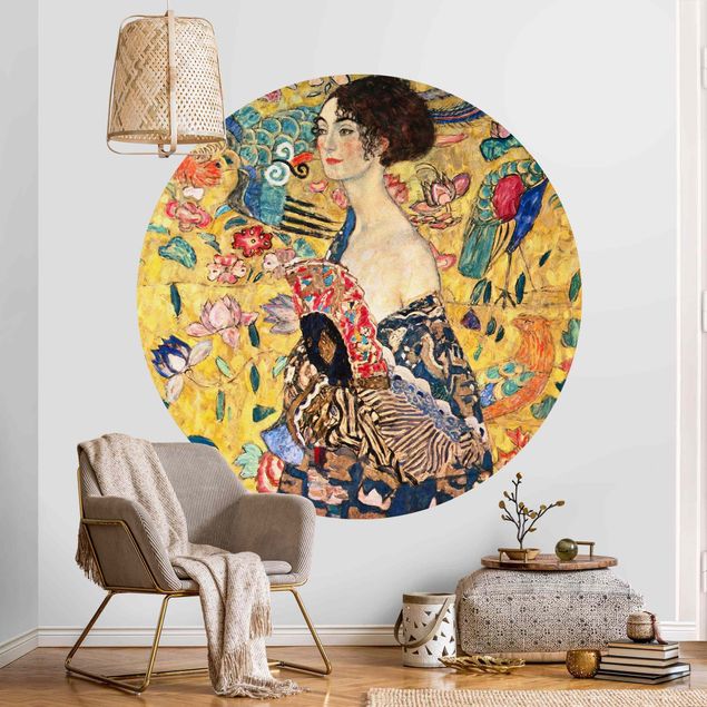 Wanddeko Küche Gustav Klimt - Dame mit Fächer