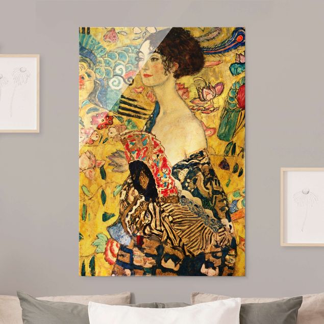 Küche Dekoration Gustav Klimt - Dame mit Fächer