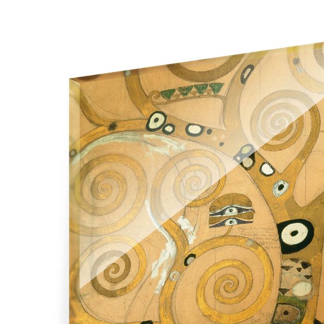 Glasbilder Natur Gustav Klimt - Der Lebensbaum