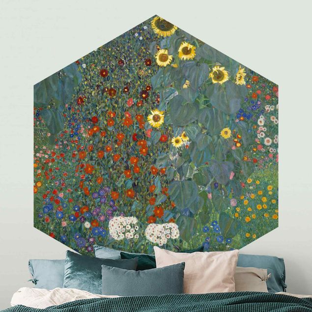 Küchen Deko Gustav Klimt - Garten Sonnenblumen