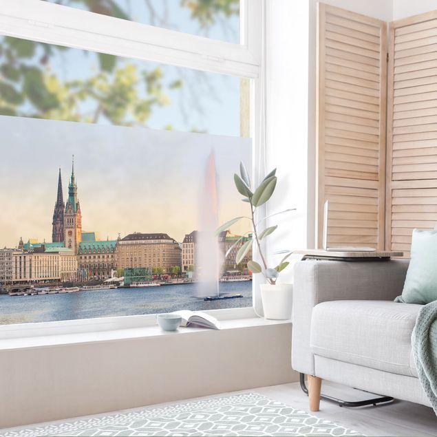 Fensterfolie - Sichtschutz - Hamburger Alster - Fensterbilder