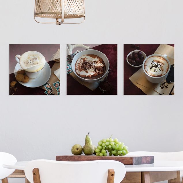 Wandbilder Kaffee Heiße Schokolade mit Sahne