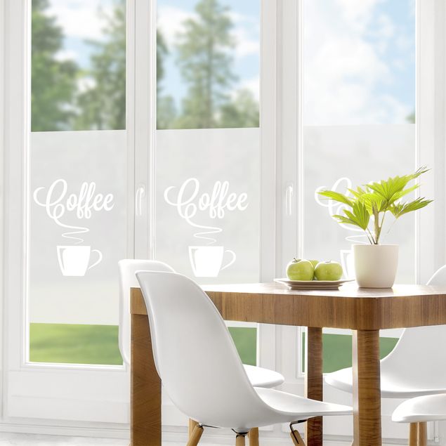 Sichtschutzfolie Fenster Heißer Kaffee II