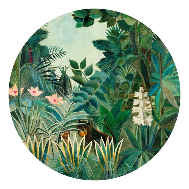 moderne Fototapete Henri Rousseau - Dschungel am Äquator