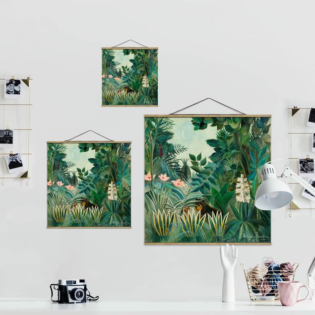 Wandbilder Blumen Henri Rousseau - Dschungel am Äquator