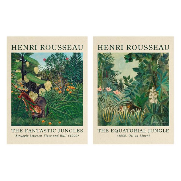 Wandbilder Landschaften Henri Rousseau - Museumsedition Dschungel am Äquator