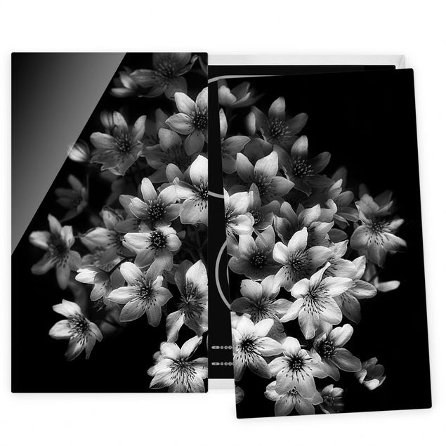 Herdabdeckplatten Blumen Dunkler Clematis Strauß