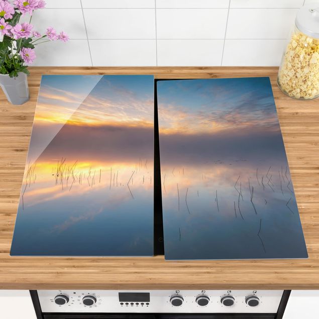 Küche Dekoration Sonnenaufgang schwedischer See