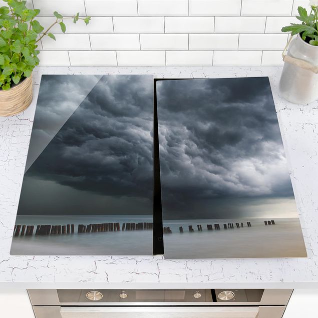 Küche Dekoration Sturmwolken über der Ostsee