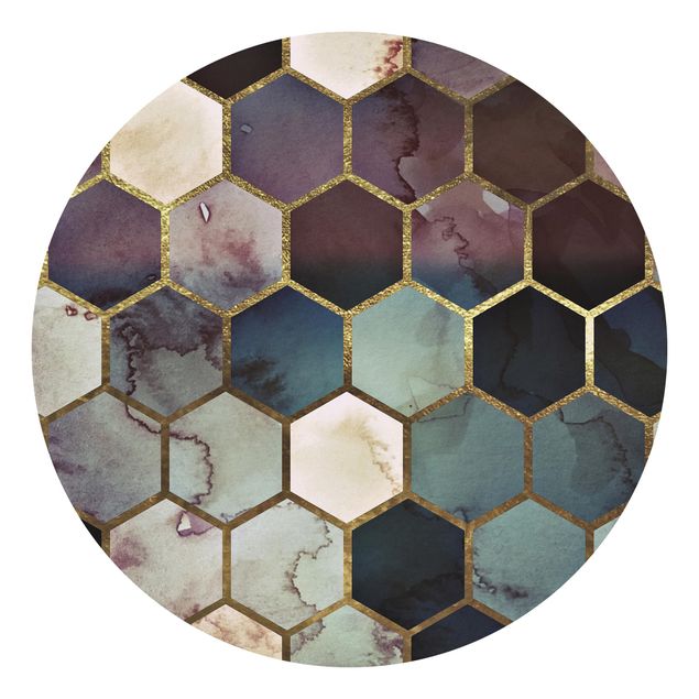 Monika Strigel Bilder Hexagonträume Aquarell Muster
