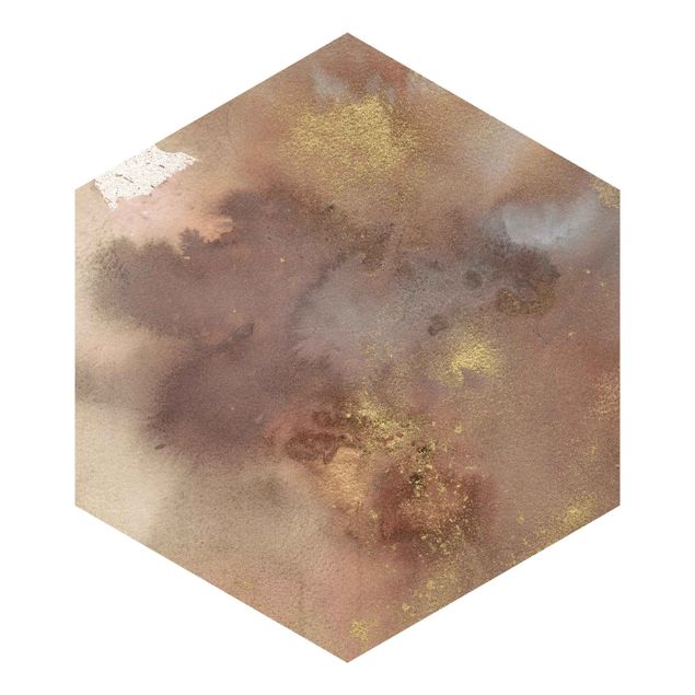 Hexagon Mustertapete selbstklebend - Himmelsträumerei I