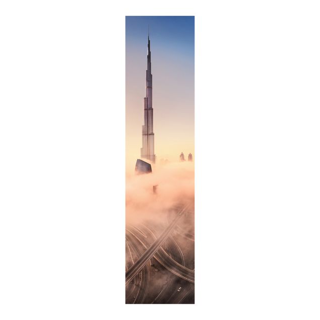Flächenvorhang Skyline Himmlische Skyline von Dubai
