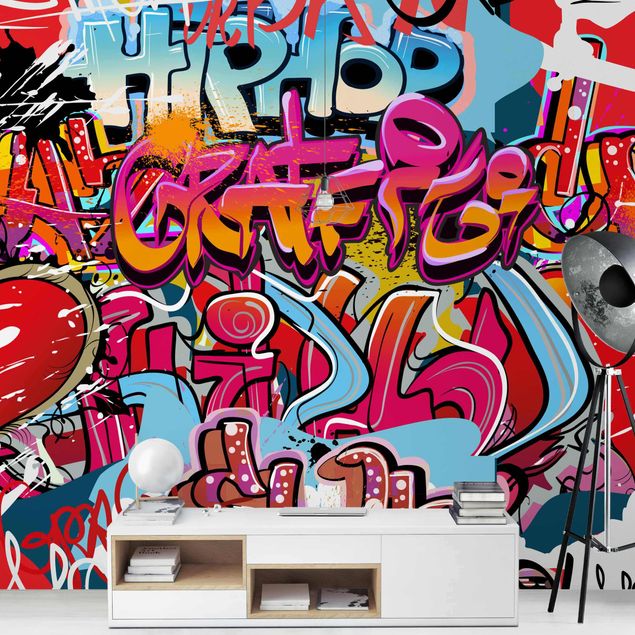 Mustertapeten HipHop Graffiti