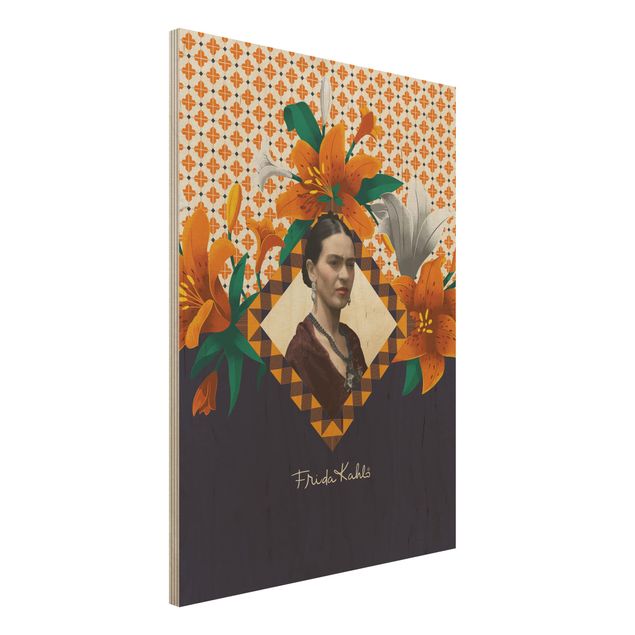 Wanddeko Küche Frida Kahlo - Lilien