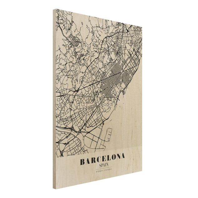 Küche Dekoration Stadtplan Barcelona - Klassik