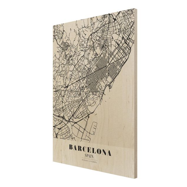 Bilder Stadtplan Barcelona - Klassik