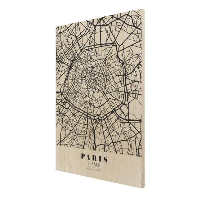 schöne Bilder Stadtplan Paris - Klassik