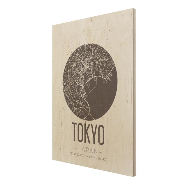 schöne Bilder Stadtplan Tokyo - Retro