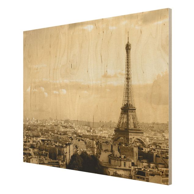 Bilder auf Holz I Love Paris