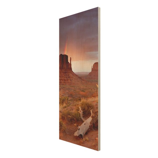 Wandbilder Monument Valley bei Sonnenuntergang